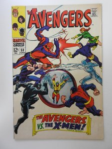 The Avengers #53 VG- Moisture stain, 3 centerfold wraps detached bottom staple
