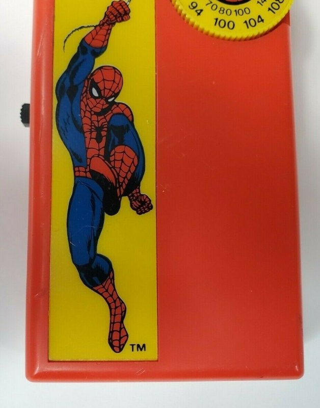 Spider-Man Vintage Transistor Radio 1984 Toy Marvel  Nasta  Rare Comic