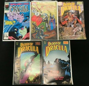 DRACULA 5PC LOT (FN OB) DIFFERENT DRACULAS!! 1988-92