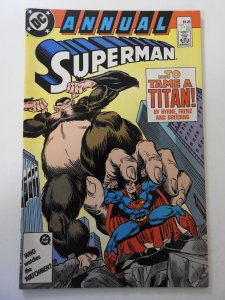 Superman Annual #1 (1987) VG/FN Condition! moisture stain fc