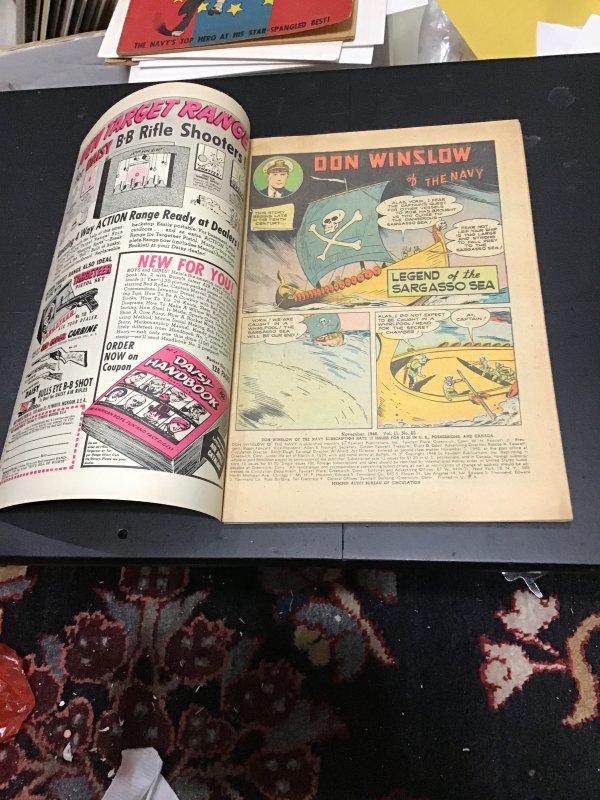 Don Winslow of the Navy #63 1948 The Castle of Evil Sargasso sea! Mid grade! FN-