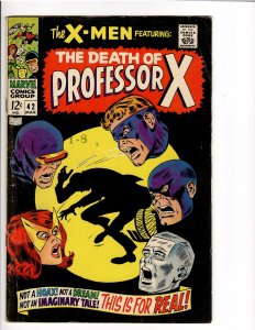 X-MEN #42 ! SOLID VG 4.0 DEATH OF CHANGELING(PROF.X) (VERMONT COLLECTION)