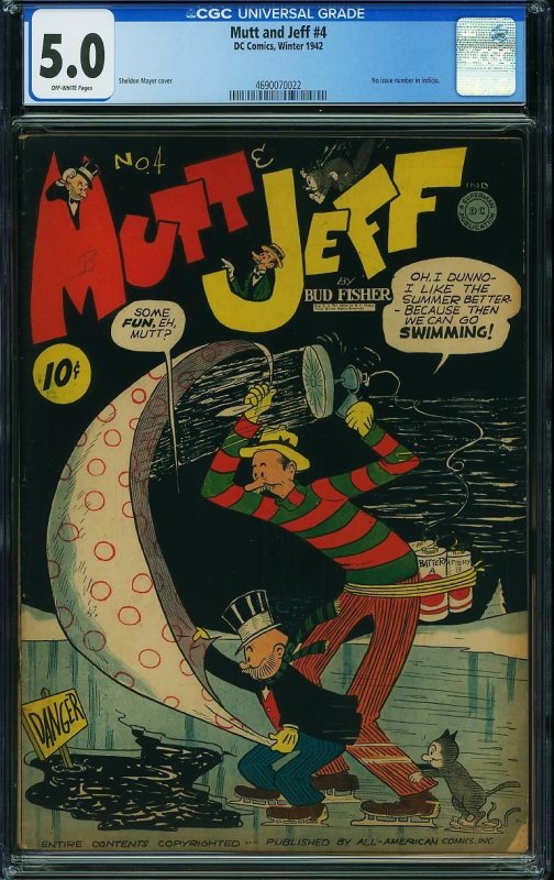 Mutt & Jeff #4 (1941) CGC 5.0