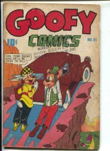 Goofy #21 1947-Nedor-Frank Frazetta text illustrations-G