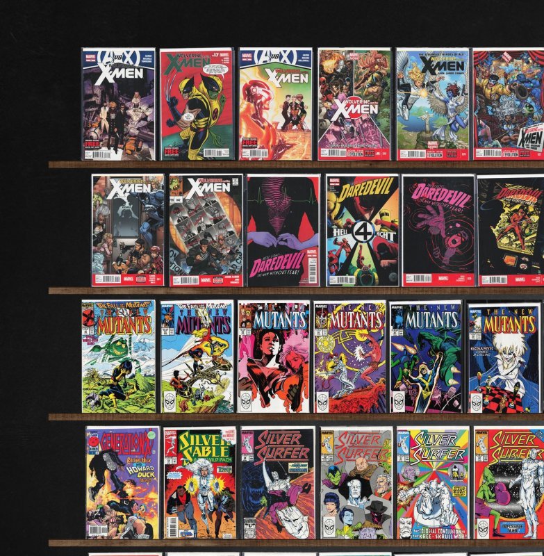 Huge Lot 160+ Comics with The New Mutants, Generation X, Silver Surfer & More!