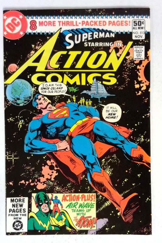 Action #513 Air Wave The Atom DC (1980) VF/NM