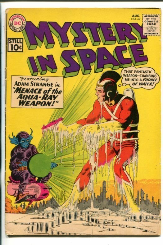 MYSTERY IN SPACE-1961-DC-ADAM STRANGE-CARMINE INFANTINO-good/vg