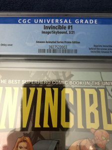 Image/Skybound Invincible #1 (2021) CGC 9.6 Amazon Animated Series Promo Edition