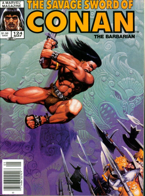 Savage Sword of Conan #124 Marvel Comics 1986 VF-