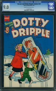 Horace & Dotty Dripple #34 (1954) CGC 9.0 VFNM