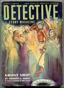 Detective Story Magazine Pulp July 1942- Ghost Ship VG