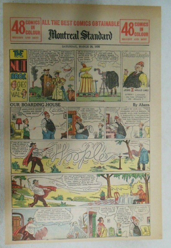 (27) Our Boarding House Sunday Pages by Ahern from 1936 Size:11 x 15 inches