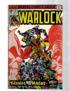 Warlock # 10 FN Marvel Comic Book Captain Marvel Thanos Avengers Hulk Thor RB8