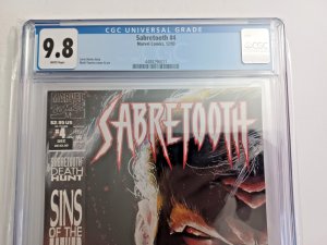 Sabertooth #4 - Texeira - 1993 - CGC 9.8