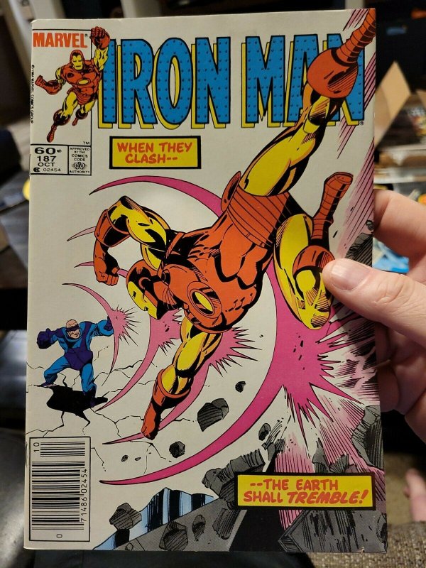 IRON MAN  #187 MARVEL COMICS 1984 VF- NEWSSTAND