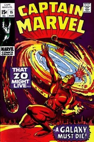 Captain Marvel #15 (1968 1st Series Marvel) stock photo / CSM