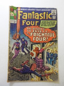 Fantastic Four #36 (1965) GD- Condition cover detached, moisture stains