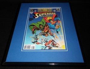 Superman Man of Steel #29 1994 Framed 11x14 ORIGINAL Comic Book Cover DC 