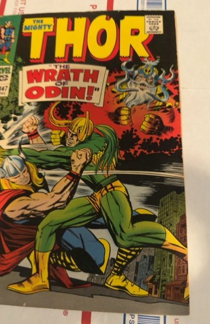 Thor #147 (1967) The Wrath of Odin Loki vs Thor