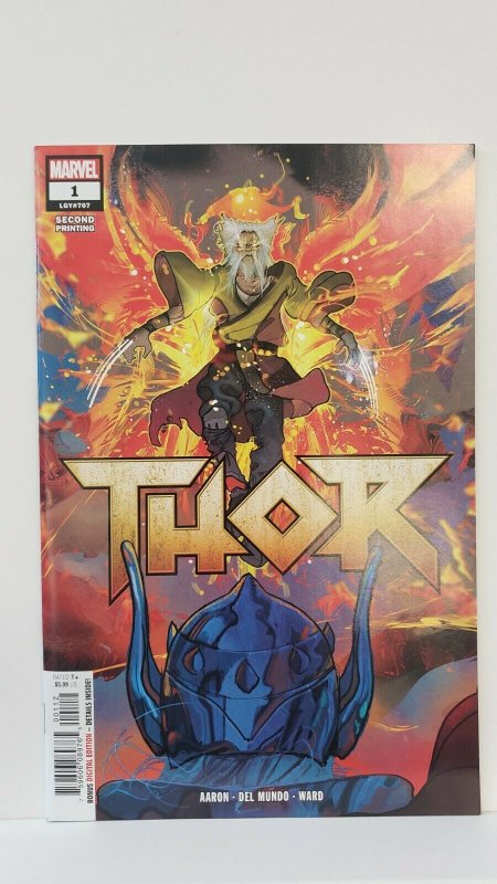 Thor #1 2nd Printing Wolverine as Phoenix Force 2018 Marvel Comics