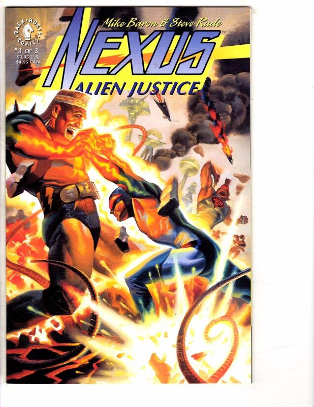 Nexus Alien Justice Complete Dark Horse Comics Ltd Series # 1 2 3 Mike Baron HJ7