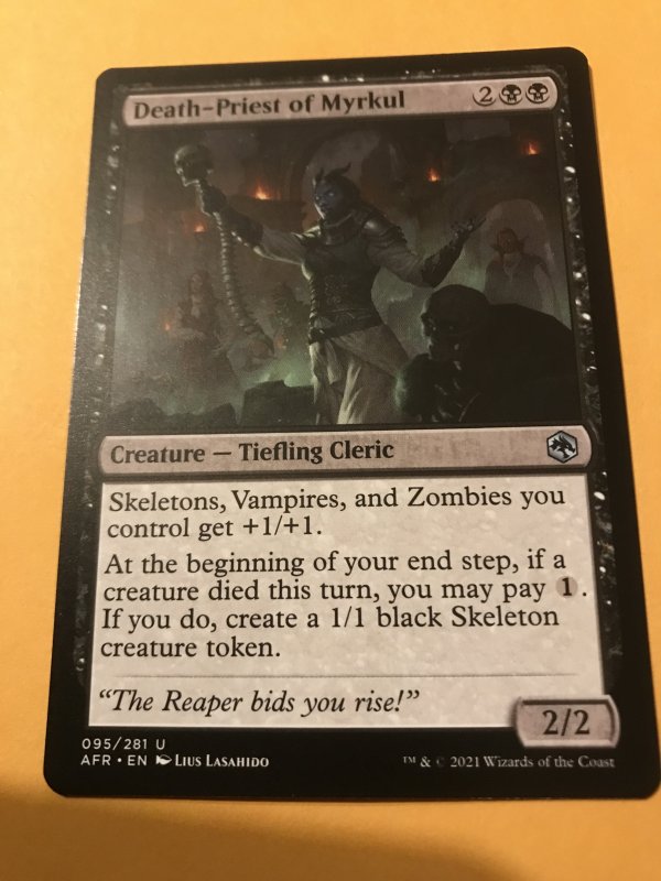 DEATH-PRIEST of MYRKUL: Magic the Gathering MTG / Adventures in Forgotten  Realms | Comic Collectibles - Trading Cards - Magic the Gathering