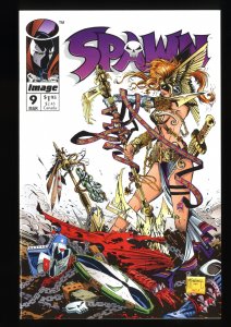 Spawn #9 NM- 9.2 1st Angela!