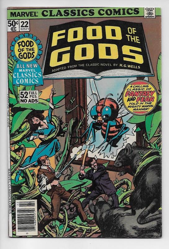 Marvel Classics Comics #22 - H.G. Wells Food of the Gods (1977) - FN/VF