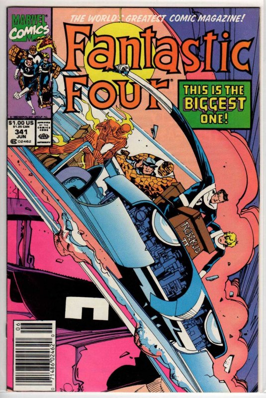 Fantastic Four #341 Newsstand Edition (1990) 7.0 FN/VF