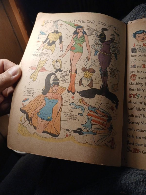 KATY KEEENE #40 Paper Dolls Intact 1958 BILL WOGGON ARCHIE Scifi Book SILVER AGE