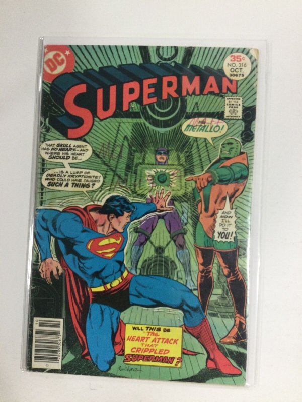 Superman #316 (1977) VF3B124 VERY FINE VF 8.0