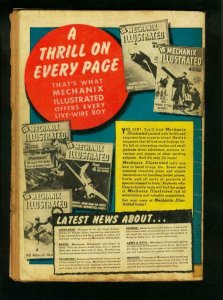SPY SMASHER #1-1941--SILVER METALLIC COVER -FAWCETT WW2 G/VG