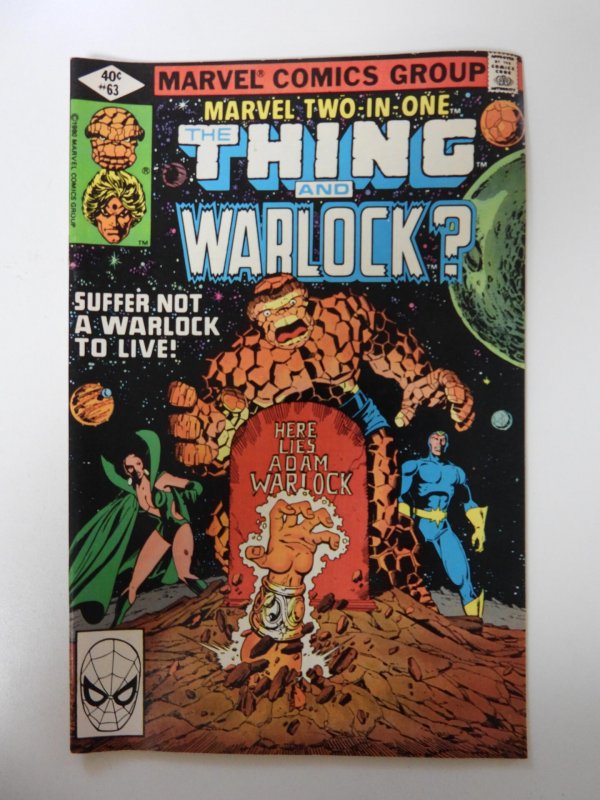 Marvel Two-in-One #63 (1980) FN- condition