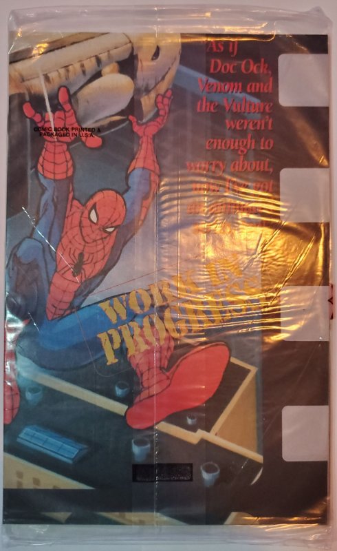 The Spectacular Spider-Man #213 (1994) Sealed Poly Bag 4-Color Animation Print