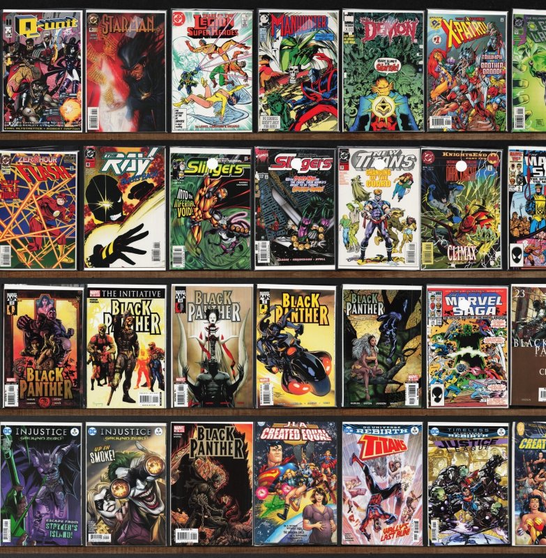 Huge Lot 140+ Comics with Black Panther, Slingers, Justice League & More!