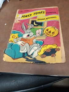 Looney Tunes and merrie melodies 61 dell comics 1946 Halloween cover! Golden age