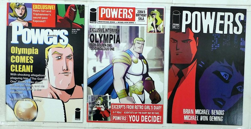 Powers Lot of 3 #12, 13, 16 (2001) Image Comics 1st Print Comic Books