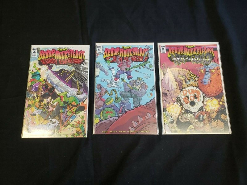 BEBOP & ROCKSTEADY 6PC (VF/NM) BAGGED & BOARDED, DESTROY EVERYTHING 2016-18