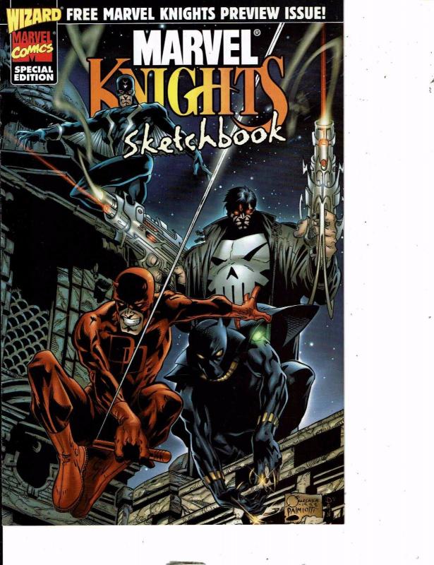 Lot Of 2 Marvel Comic Book Daredevil Ninja #1 and Marvel Nights Sketchbook  AB5