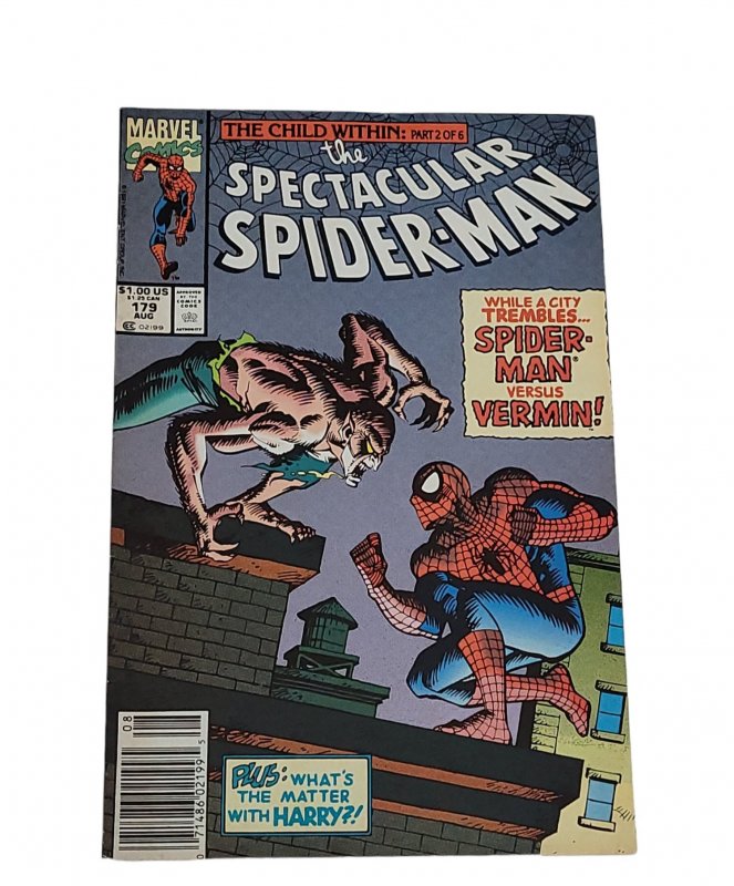 The Spectacular Spider-Man #179 Newsstand Edition (1991)