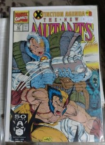 NEW MUTANTS  # 97 1991 marvel  LIEFELD cable     X TINCTTION AGENDA