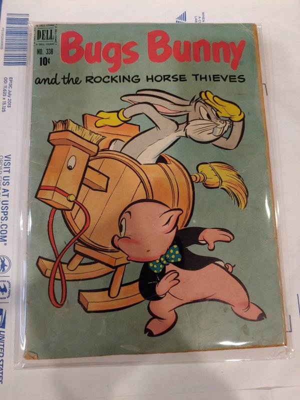 Bugs Bunny #338 Dell Comics Four Color VG/FN 1951 GOLDEN AGE CLASSIC