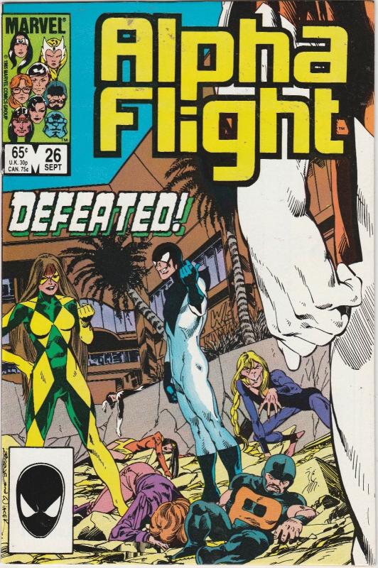 10 Alpha Flight Marvel Comic Books # 22 23 24 25 26 27 28 29 30 31 X-Men EP3