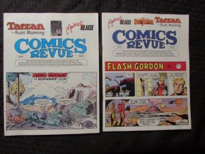 2007 COMICS REVUE Magazine #254 256 FN 6.0 LOT of 2 Tarzan Flash Gordon