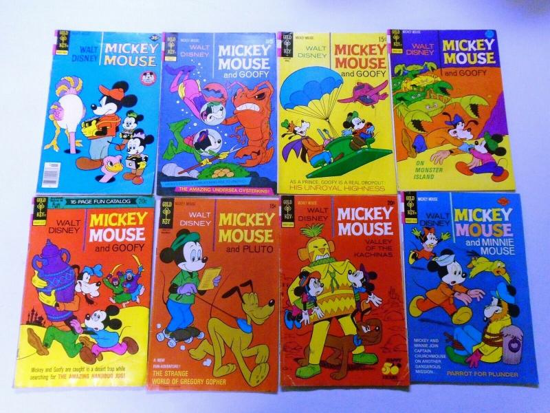 Silver + Bronze Age Gold Key Mickey Mouse Comic Lot, 27 Different, Very Good