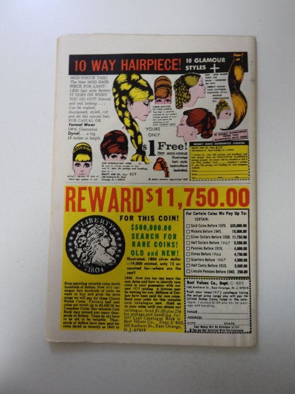 Heart Throbs #136 (1972) FN+ condition stain back cover