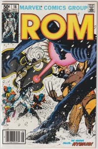 Rom #18 (May 1981, Marvel), FN-VFN condition (7.0), X-Men appearance