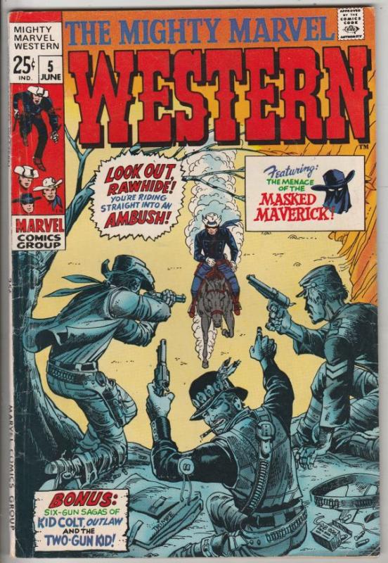 Mighty Marvel Western #5 (Jun-69) FN/VF Mid-High-Grade Rawhide Kid, Kid Colt,...