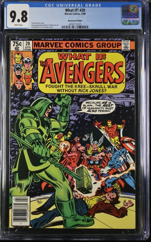 What If #20 CGC 9.8 comic book -AVENGERS-Newsstand edition 4393772025