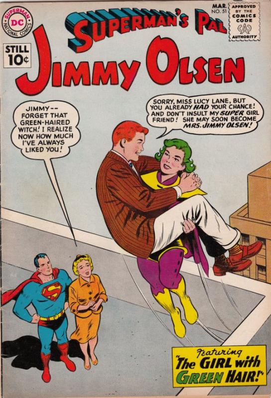 Superman's Pal Jimmy Olsen #51 (Mar-61) FN/VF- Mid-High-Grade Jimmy Olsen